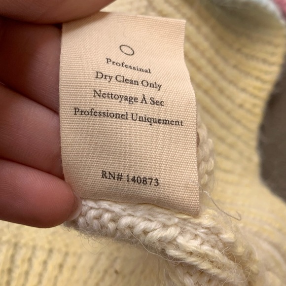 LoveShackFancy Naveen Cotton Candy Tie Dye V Neck Sweater - Picture 8 of 9